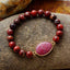 Rhodochrosite Radiance Wrap Bracelet