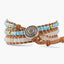 Blue Agate Calm Wrap  Bracelet