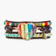 Vibrant Chakra Heart Wrap Bracelet