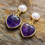 Pearl Kissed Heartbeat Earrings