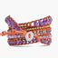 Crown Chakra Amethyst Wrap Bracelet