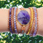 Crown Chakra Amethyst Wrap Bracelet
