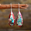 Radiant Ember Aura Jasper Earrings